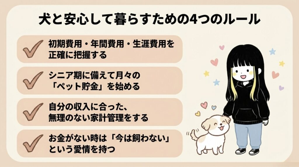 犬と安心して暮らすための4つのルール
